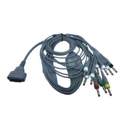 EDAN - CABLE ECG FICHE BANANE POUR ECGPAD