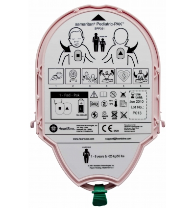 HEARTSINE PACK ELECTRODES + BATTERIE PEDIATRIQUE PAD-PAK-04