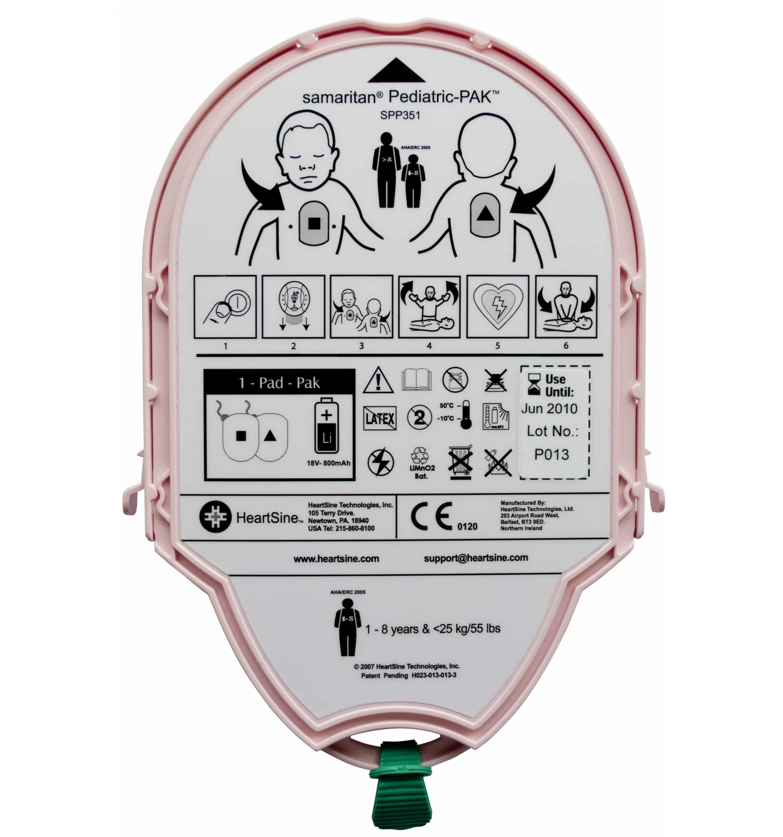 PAD-PAK ELECTRODES ET BATTERIE DEFIBRILLATEUR