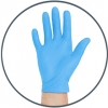 GANTS D'EXAMEN NITRILE BLEU XS