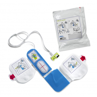 Electrodes adultes CPR-D Padz monobloc pour défibrillateur Zoll AED Plus