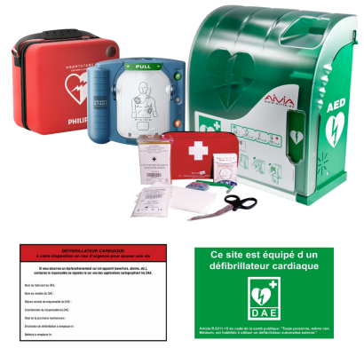 PHILIPS PACK HS1 + AIVIA 200 + KIT DE SECOURS + SIGNALETIQUE + ETIQUETTE SUIVI